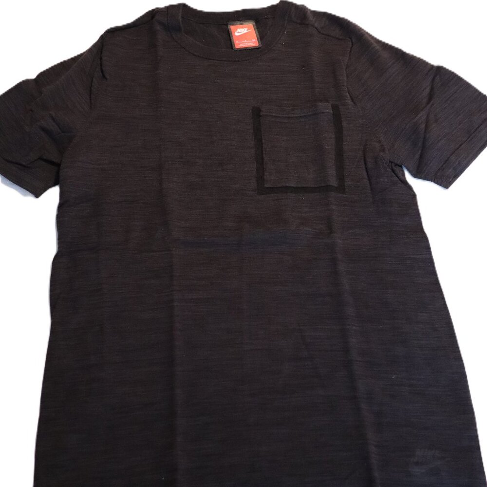 Nike Tech Knit Pocket Tee Black Anthracite size Small 729397-010